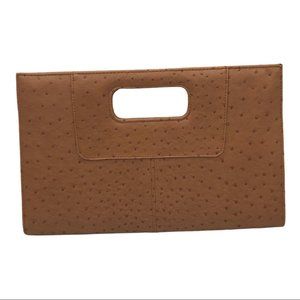 Cato Faux Ostrich Leather Clutch Bag NWOT